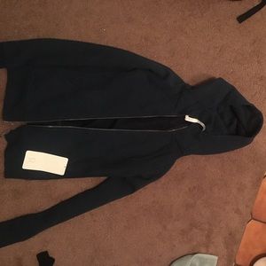 Dark blue lulu lemon scuba hoodie
