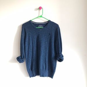 American Eagle Outfitters blue v-neck sweater