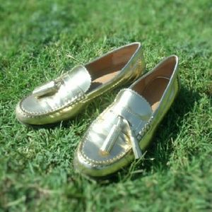 Coach Gold Loafers