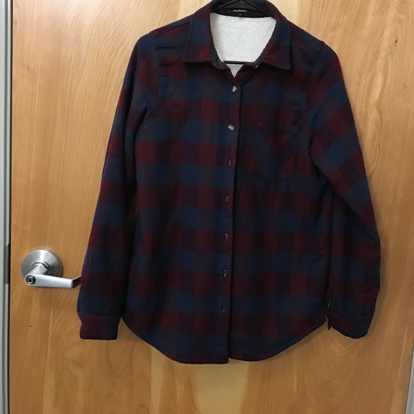 Plaid Flannel with faux fur lining - Picture 1 of 3