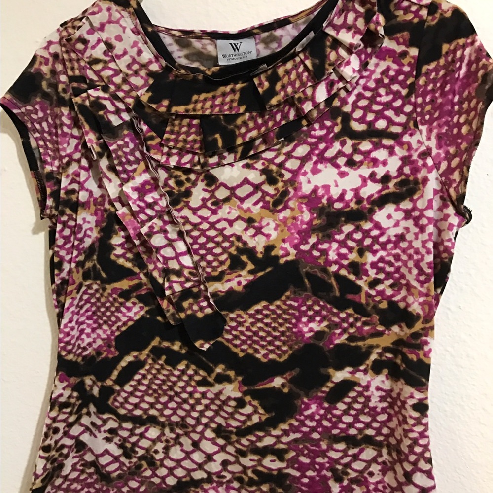 Animal print blouse