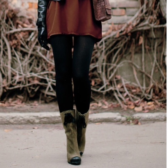 KELSI DAGGER ADELIA GRAY LEATHER BOOTS 8.5 NWOT - Picture 5 of 6