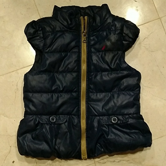 Nautica Toddler Girls peplum puffer vest, 24 month - Picture 1 of 7