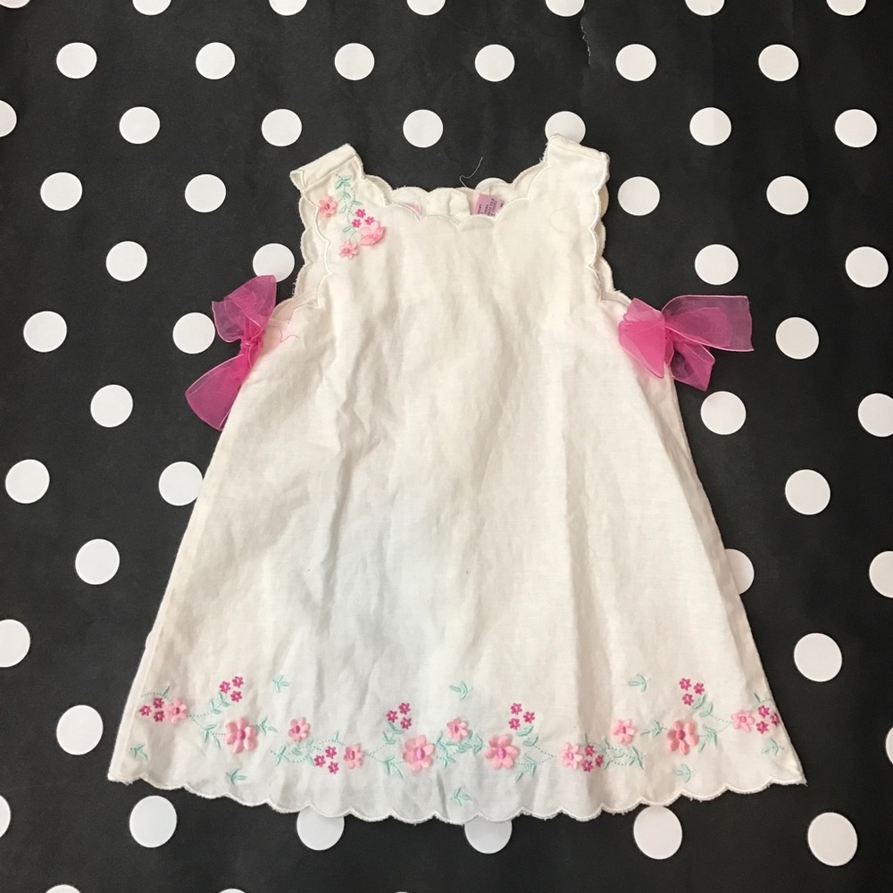 🚫SOLD🚫 Sweet Linen Dress with Bow Accent