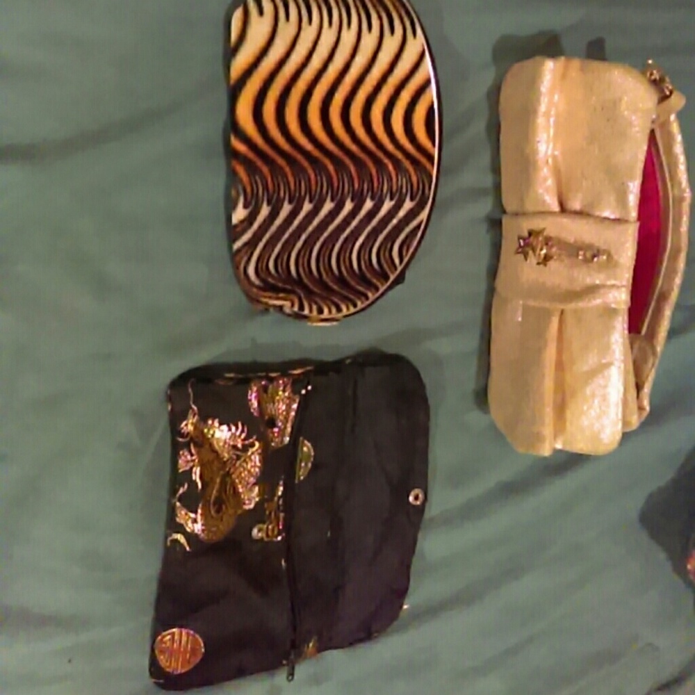 Bundle of 3 cosmetic bags