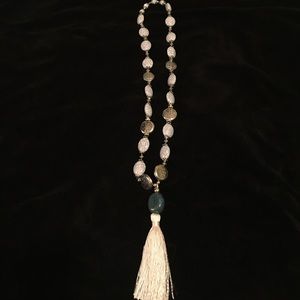 Handmade necklace with tassel