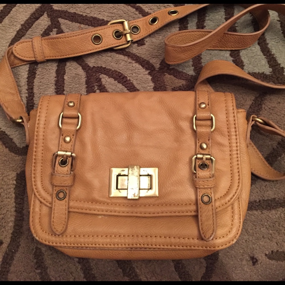 Aldo almond colored small messenger bag/crossbody