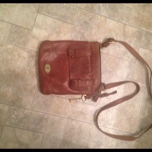 Brown Fossil Crossbody