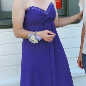 Purple prom dress