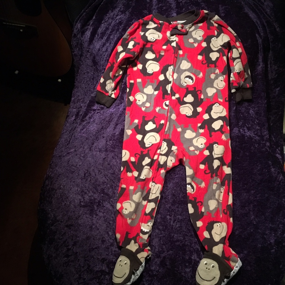 $3 if bundled!! 18 mo fuzzy monkey footsies