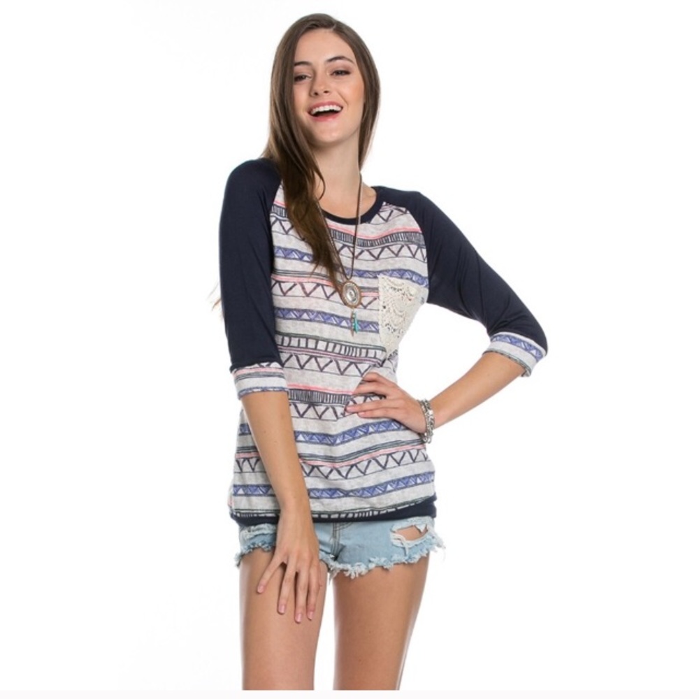 Fun Crochet Pocket Detail Top