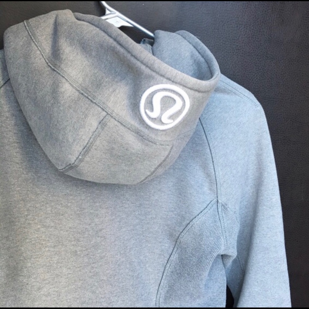 Lululemon Grey Sparkle Scuba Hoodie Size 8