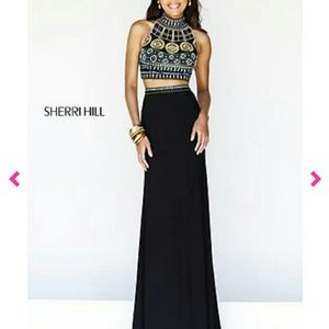 Two piece sherri hill. Altered to fit 2.