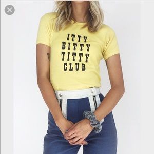 "Shirt Party brand" Small, soft cotton T-shirt.