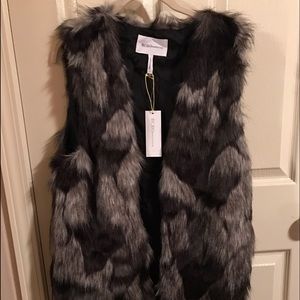 BCBG Faux Fur Vest