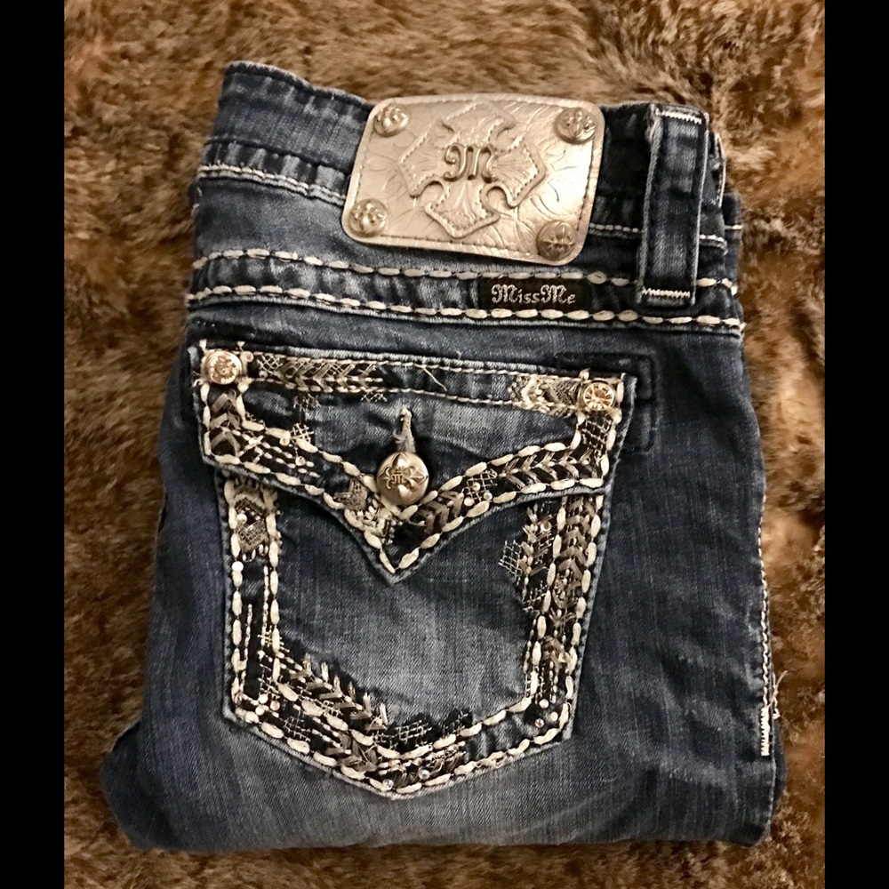 MISS ME MID-RISE BOOT CUT STRETCH JEANS