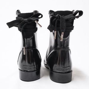 Great black Michael Kors Larson Rain Bootie