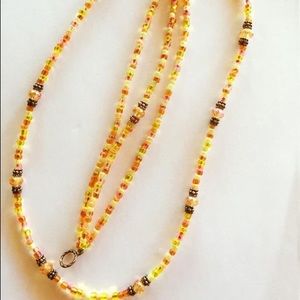 Handmade Swarovski accented necklace and bracelet