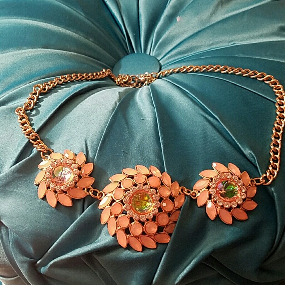 Pink statement necklace