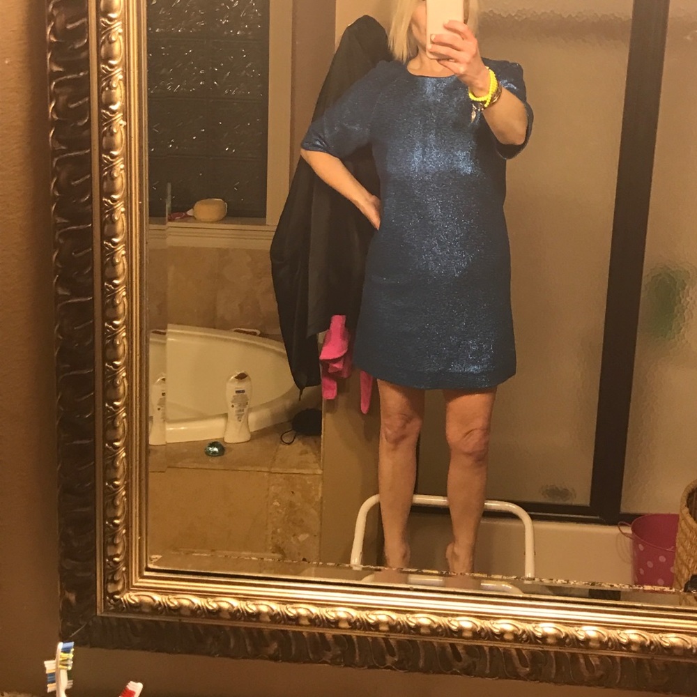 Electric blue Tibi cocktail dress