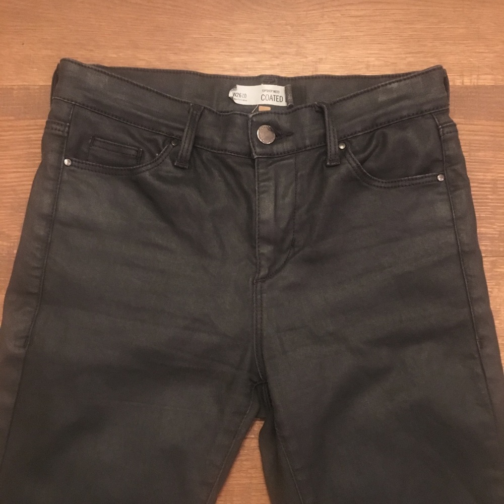 Topshop Waxed Denim