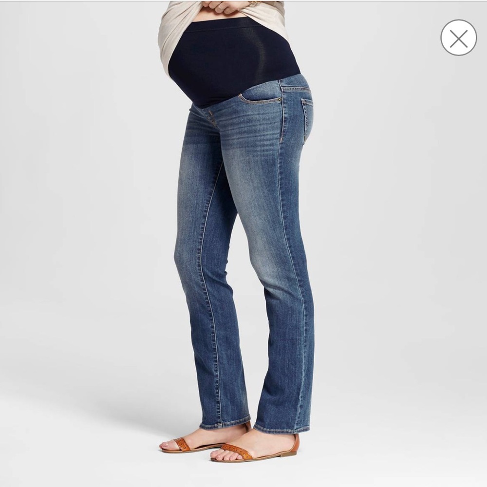 Maternity Bootcut Denim Jeans