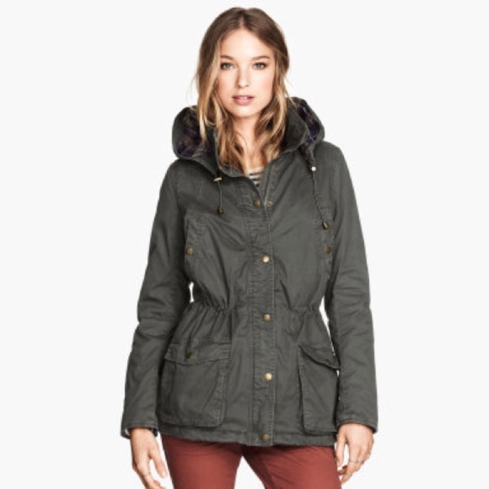 SOLD H&M Patch-elbow parka