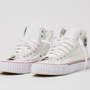 PF Flyers Center HI White Canvas