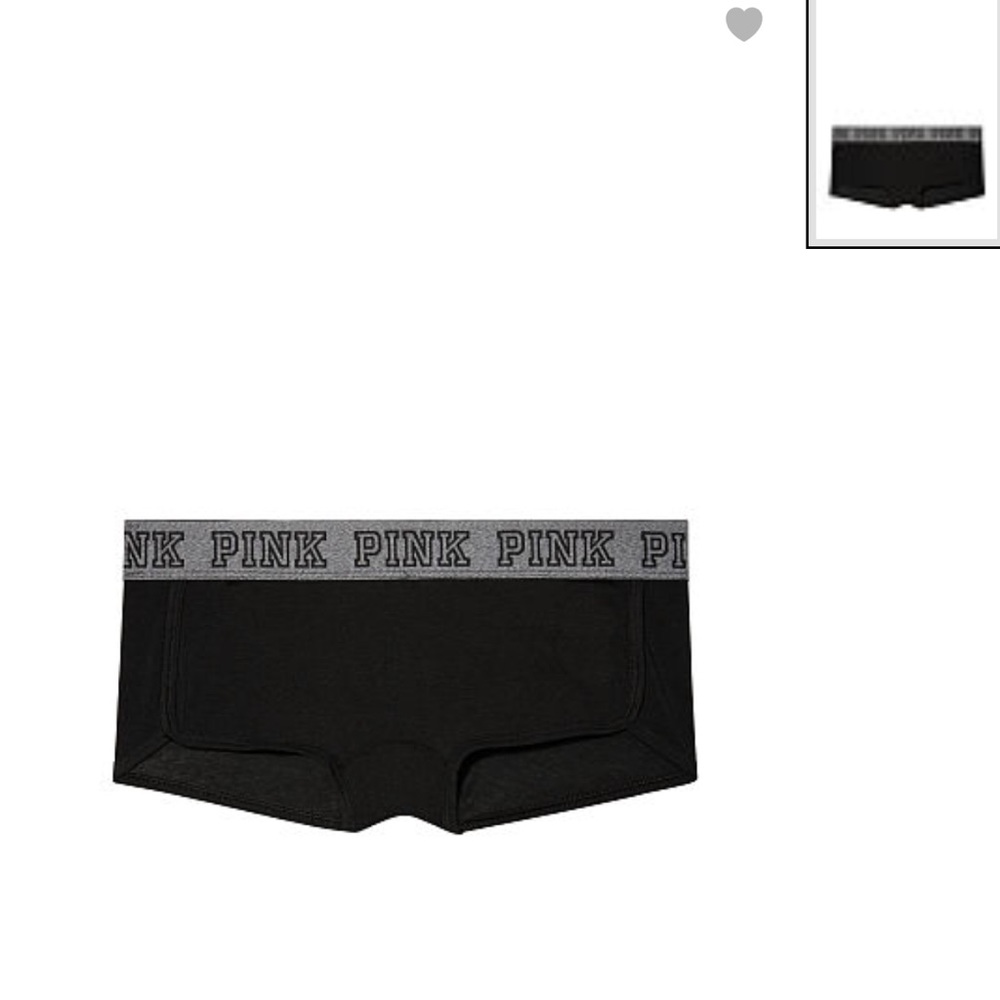 BNIP PINK Victoria's Secret boyshort with logo
