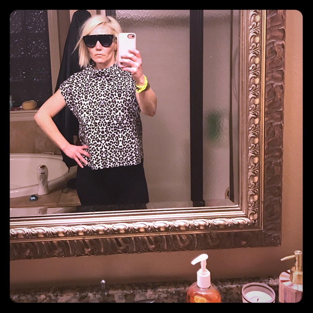 Leopard Print Blouse - image 1