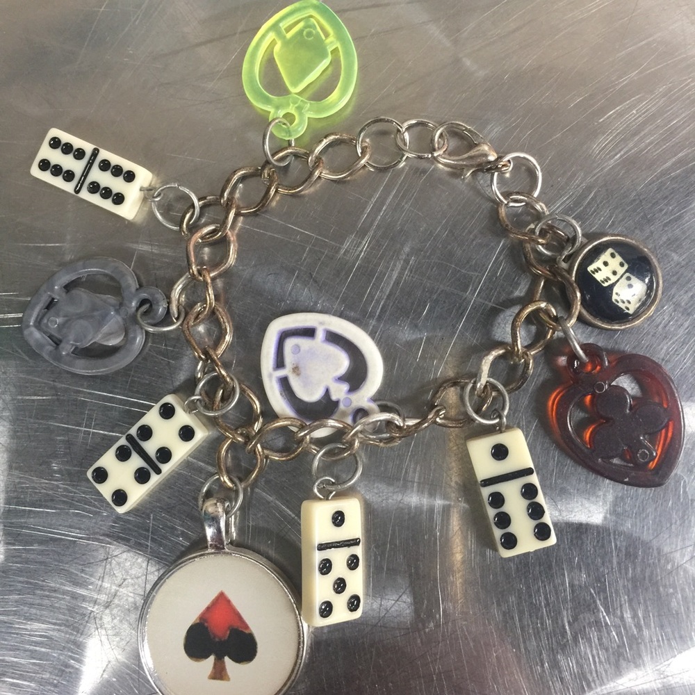 Vintage crackerjack/gumball machine charm bracelet