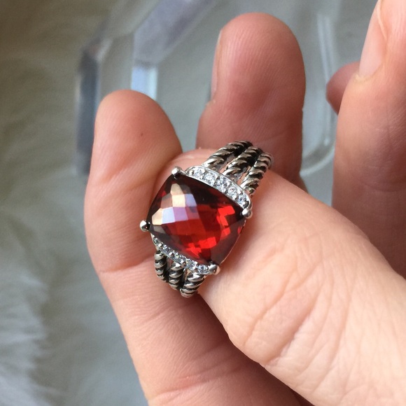 David Yurman Jewelry - DAVID YURMAN•Wheaton•Diamonds+Garnet[7]•