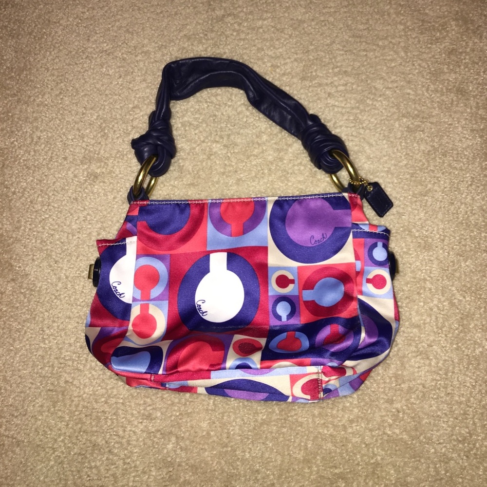 Coach Resort Optic Art Satin Purse RARE and hard to find