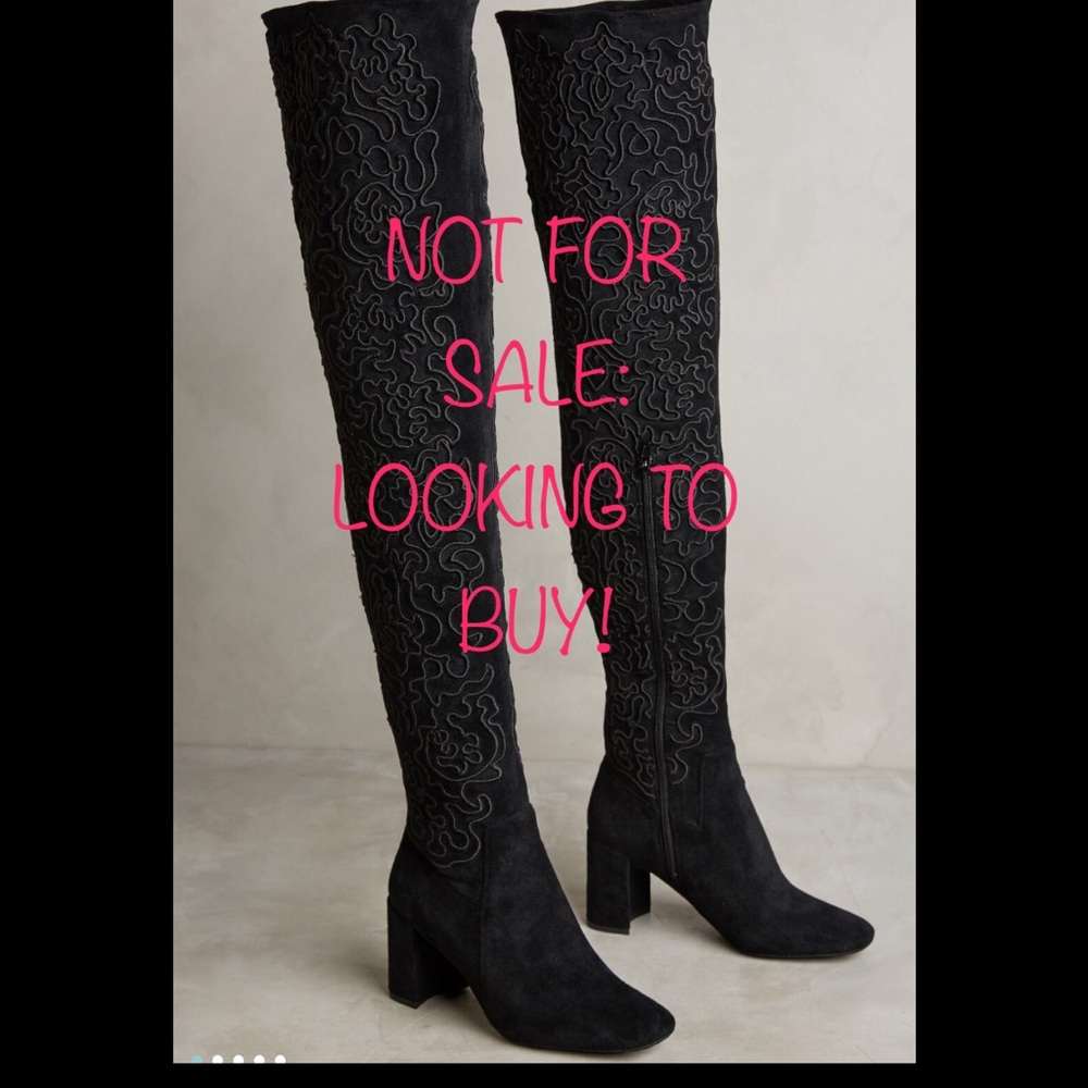 Black Jeffrey Campbell Cienega Over the Knee Boots