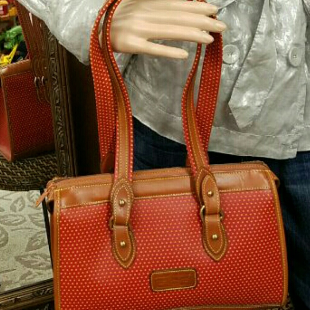 SOLD  DOONEY AND BOURKE LEATHER SHOULDER BAG