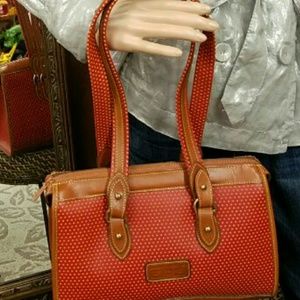 SOLD  DOONEY AND BOURKE LEATHER SHOULDER BAG