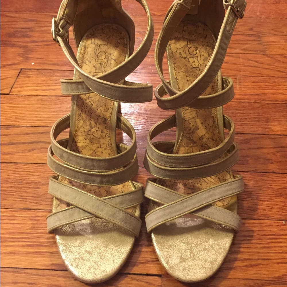 Gold Loft sandals