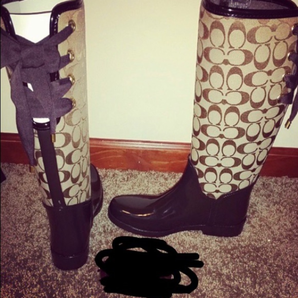 Coach rain boots