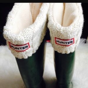 Hunter cable knit socks