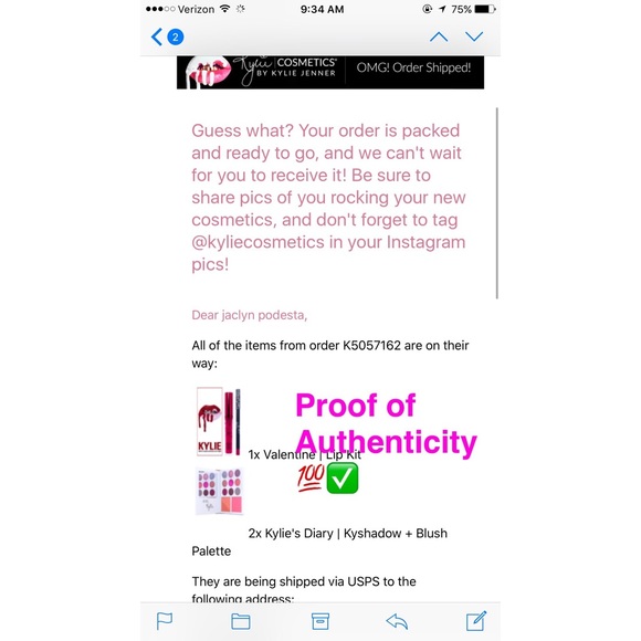 ✨AUTHENTIC - Kylie Cosmetics Kylie's Diary💕 - Picture 5 of 5