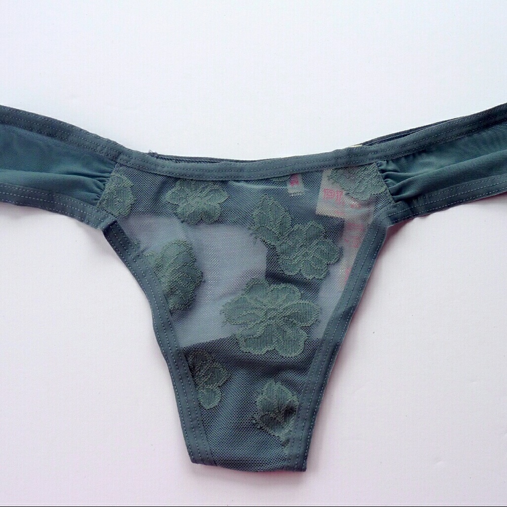 Pink Victoria's Secret Extra Low Rise Thong Small