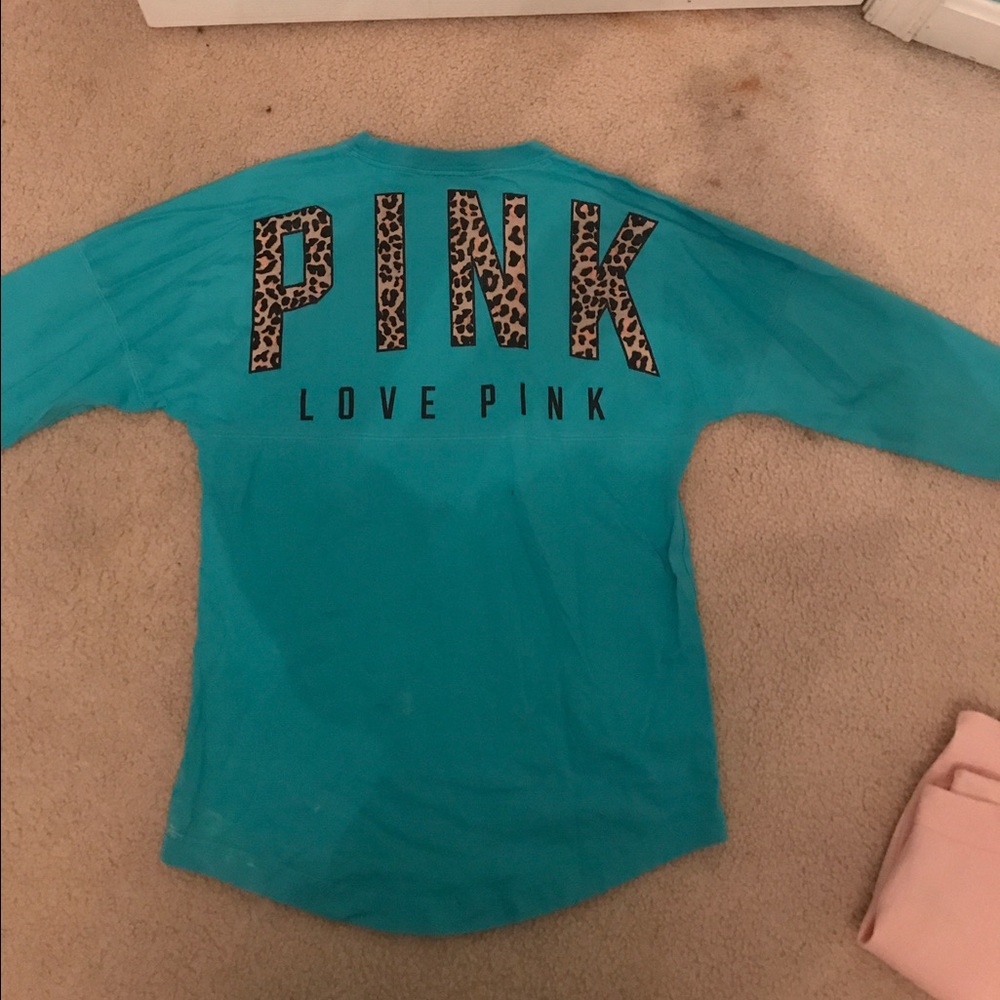 Teal blue Victoria's Secret PINK long sleeve