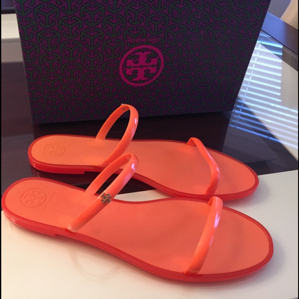 Authentic never used jelly Tory Burch flats