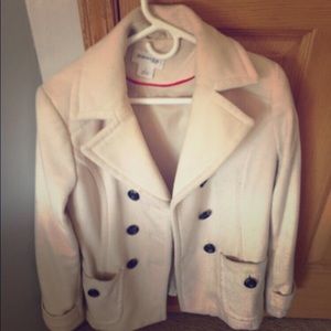 Pea coat cream