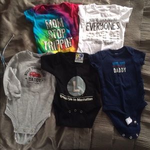 5 onsies bundle for baby boy!