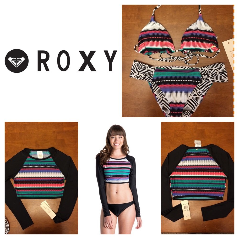 ROXY Livin Free 70's Inspired Print Rashguard