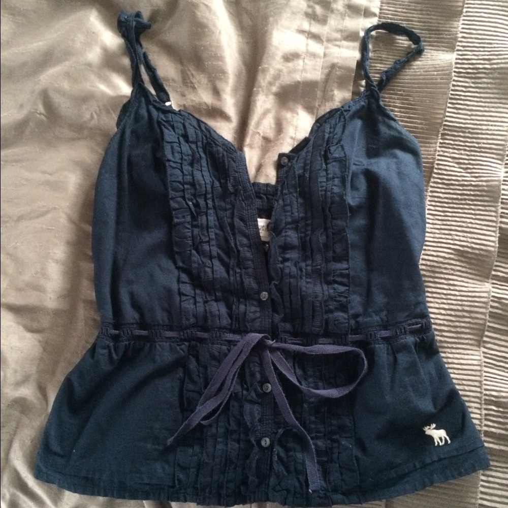 Abercrombie & fitch button down fancy tank