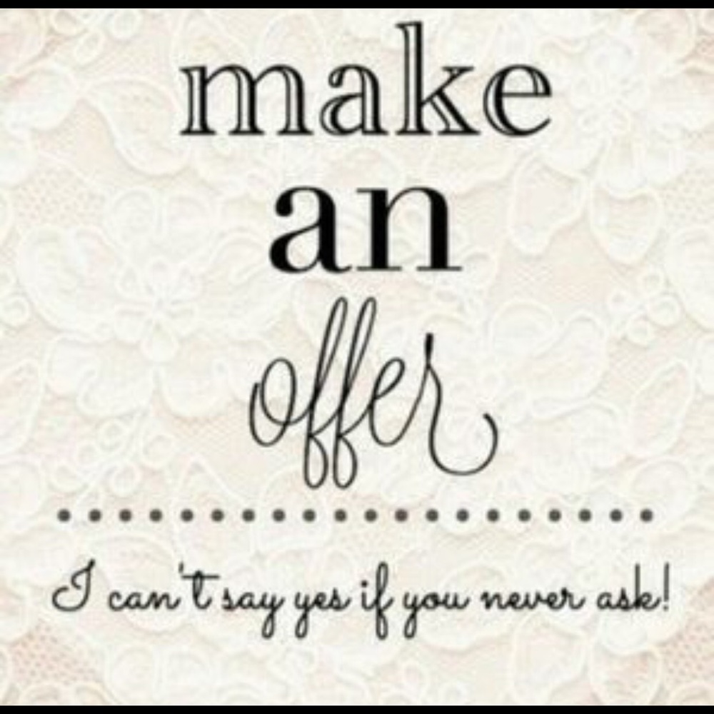 Reasonable offers accepted