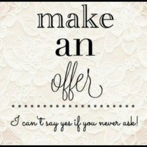 Reasonable offers accepted