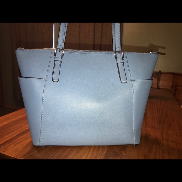 Michael Kors Jet Set zip top tote Cornflower Blue - Picture 5 of 6